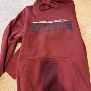 Cabela's Men's Burgundy Hoodie